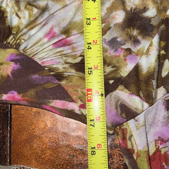 Lafayette 148 New York Dress Asymmetrical Neckline Size 8 Midi Abstract floral - Picture 14 of 16